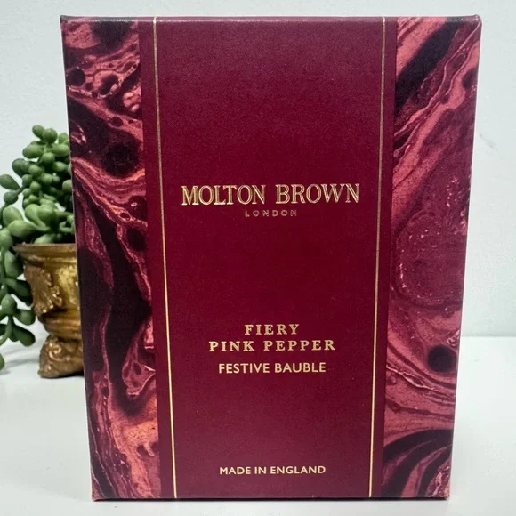 Molton Brown fiery pink pepper Festive Bauble - Bath & Shower Gel 75ml New - Picture 2 of 4